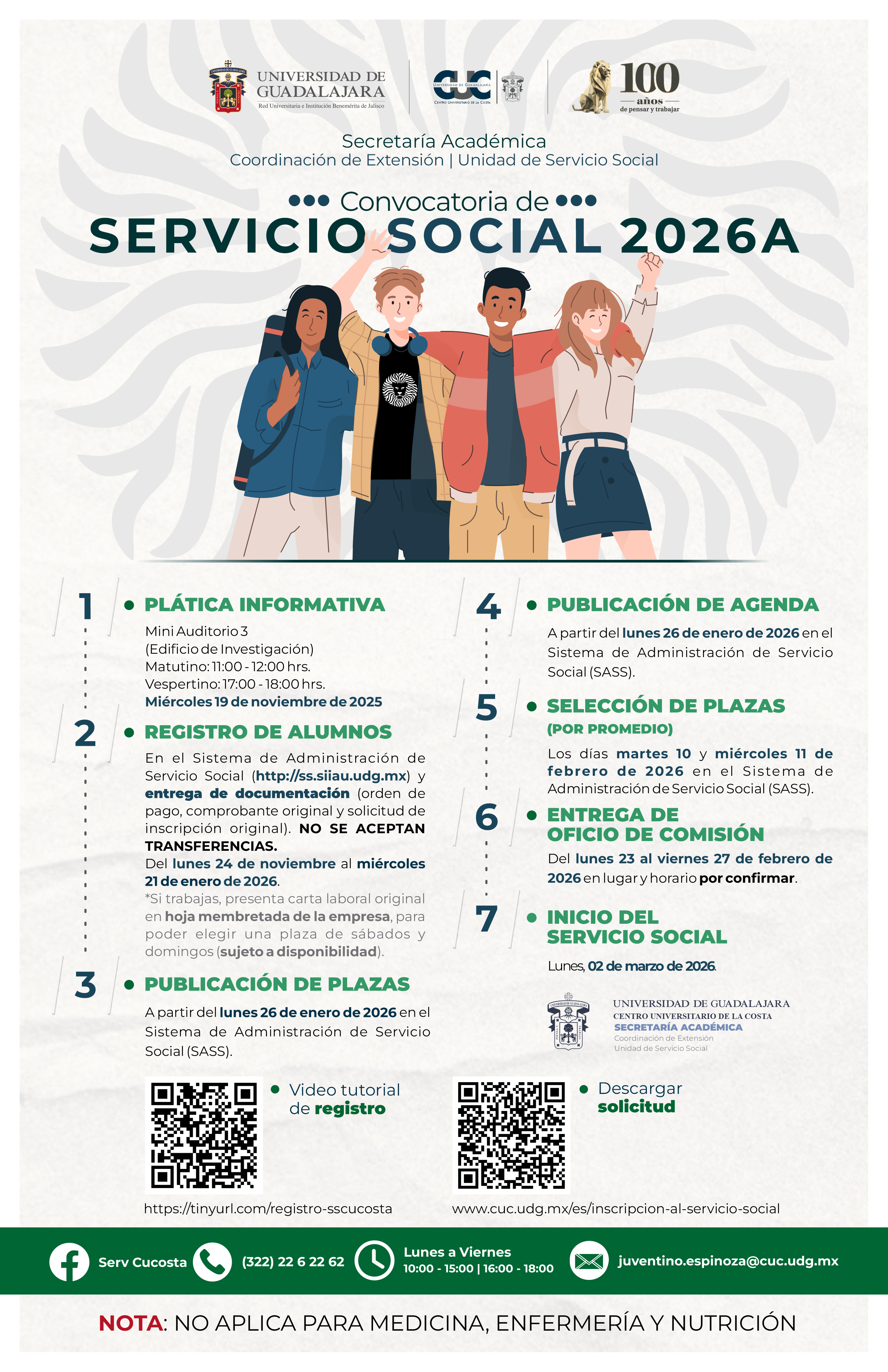 Convocatorio Servicio Social 2026A