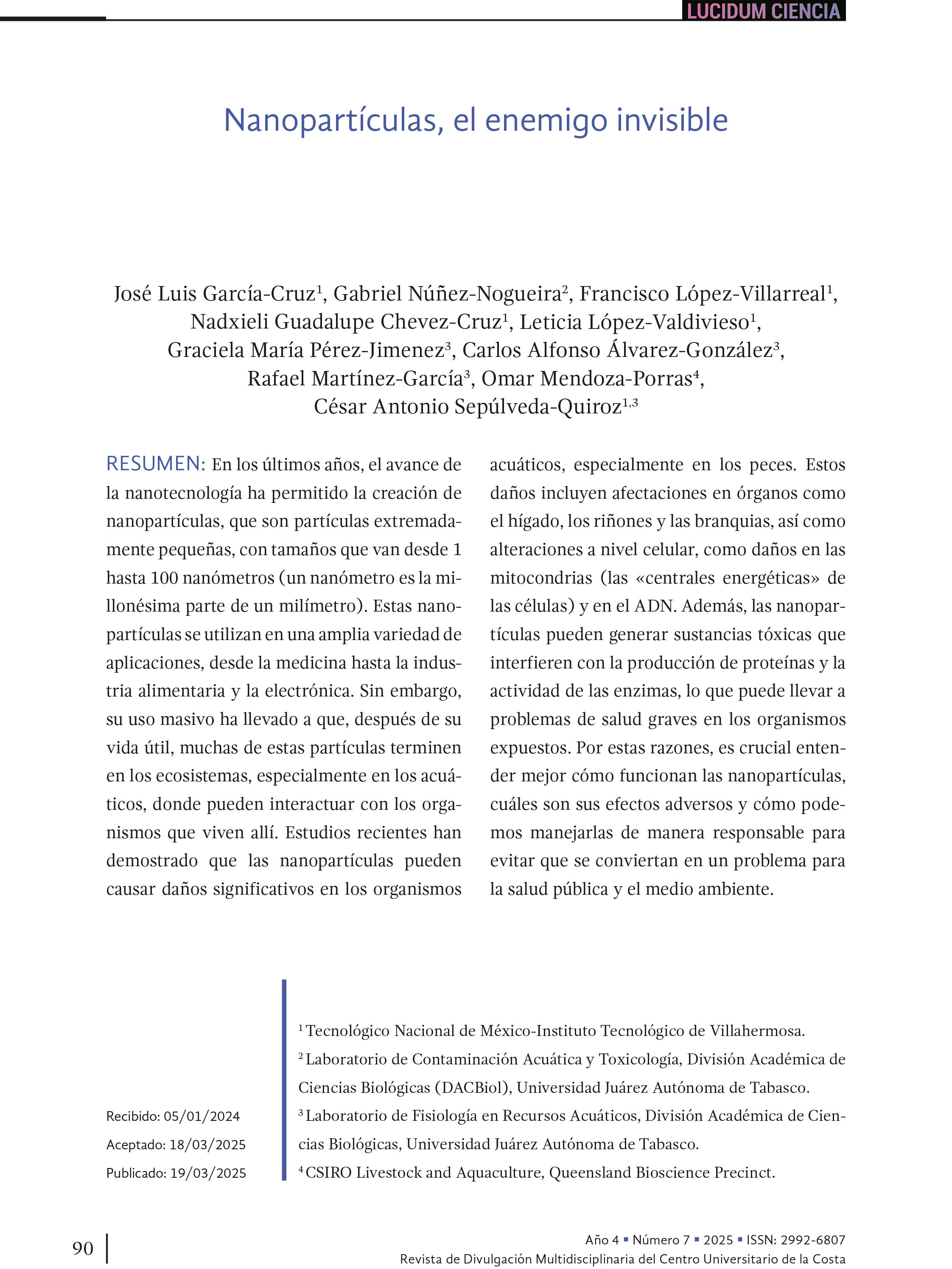 10. Nanopartículas, el enemigo invisible