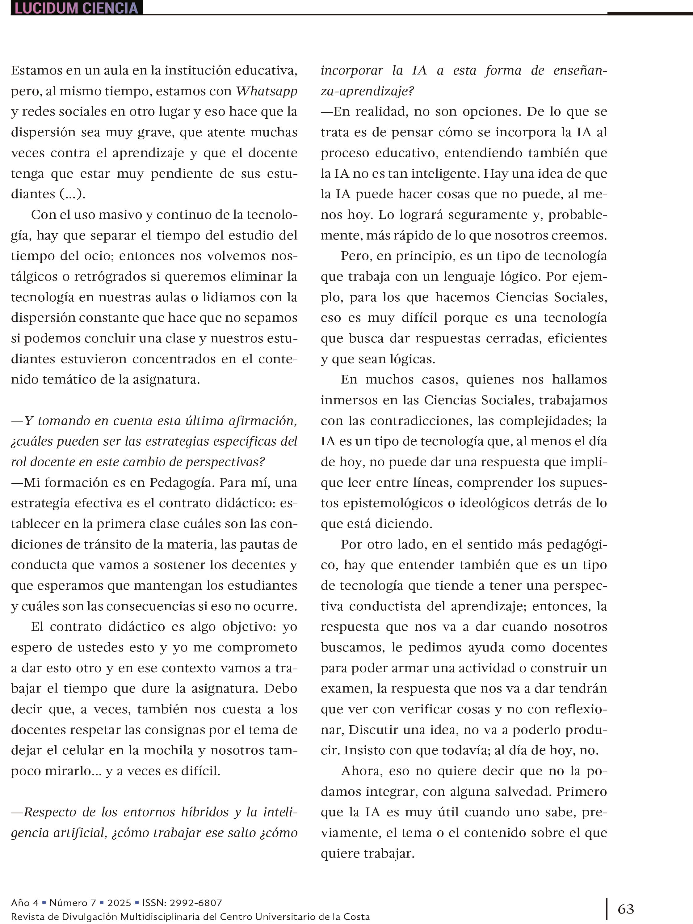 6. Entornos híbridos e inteligencia artificial (IA) en la Educación Superior. Experiencias en diálogo