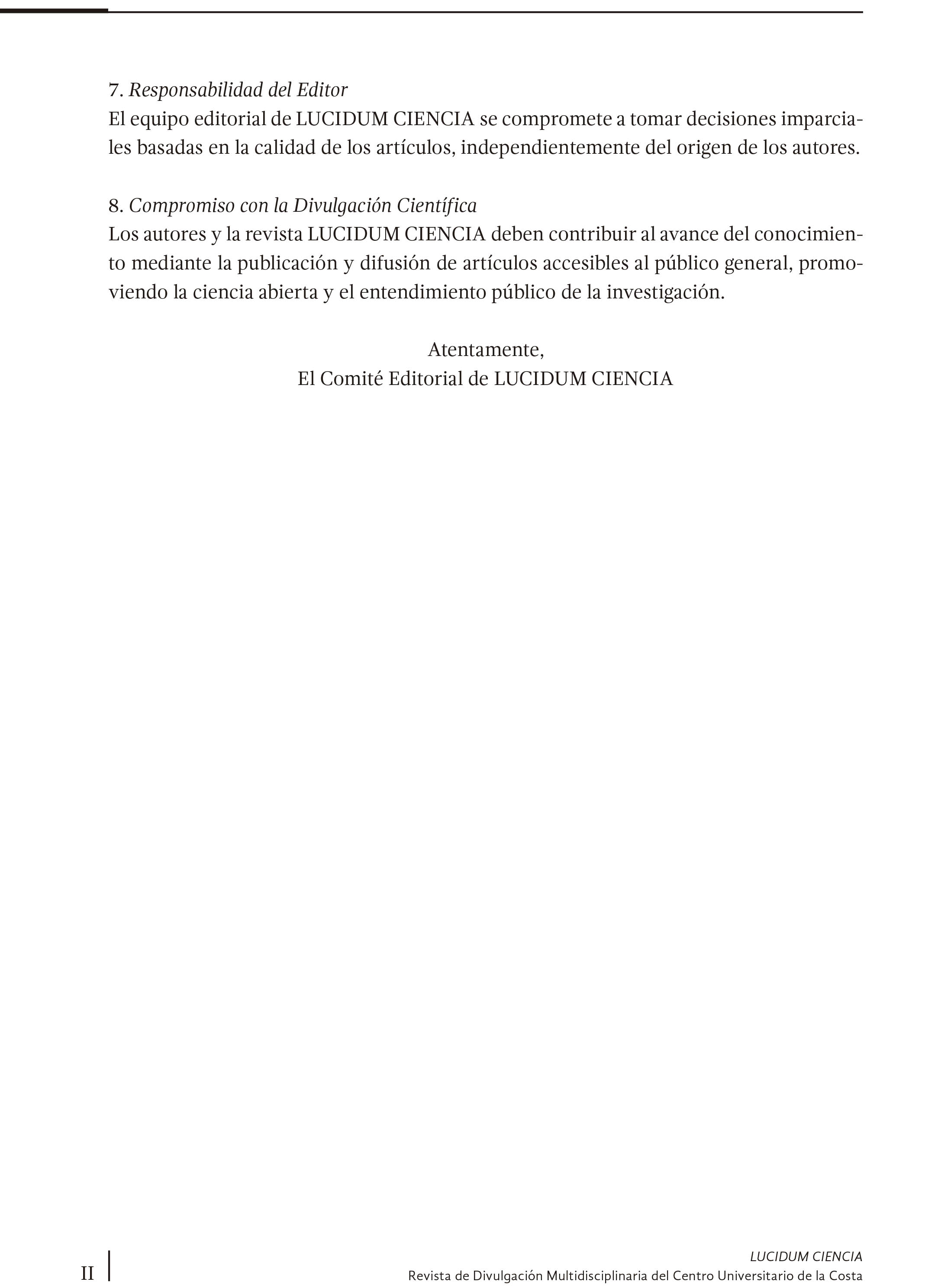 Código de ética de Lucidum Ciencia