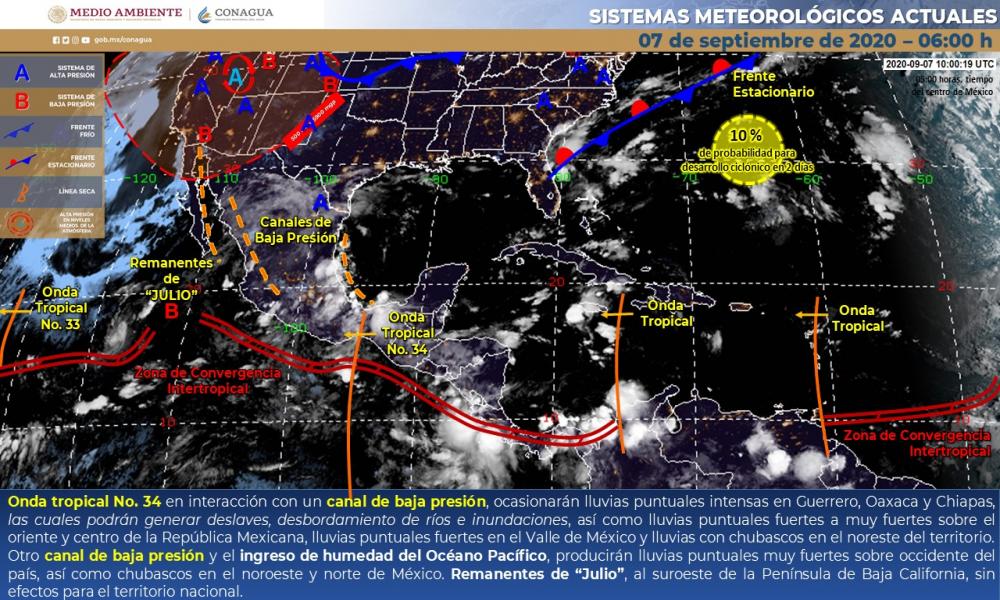 Se esperan lluvias por la tarde en la región de la bahía