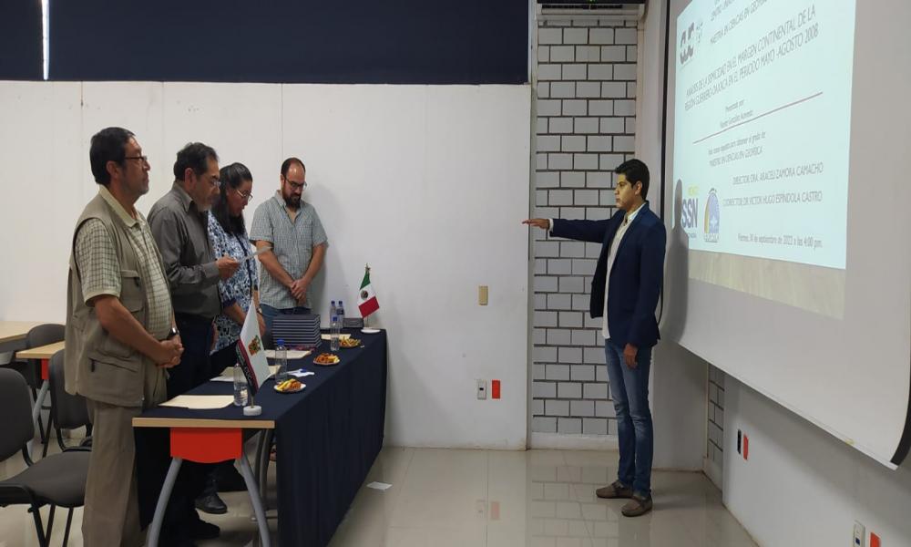 Alumno de CUCosta defiende Tesis de Maestría ante expertos en sismos del país