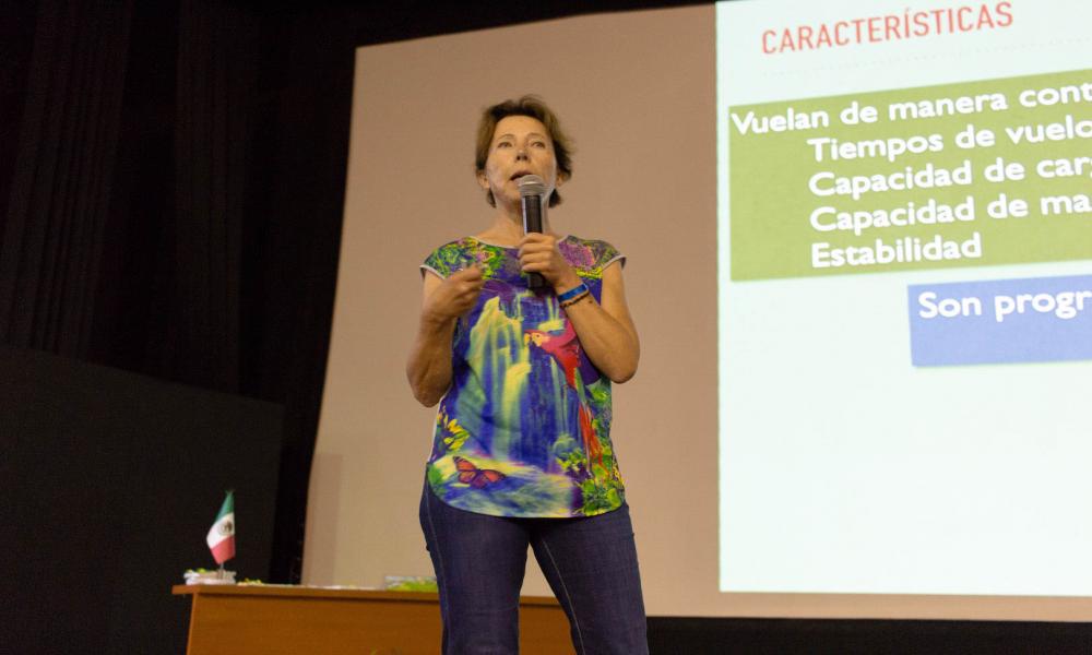 Investigadora de la UNAM presenta ventajas del uso de drones en la ciencia