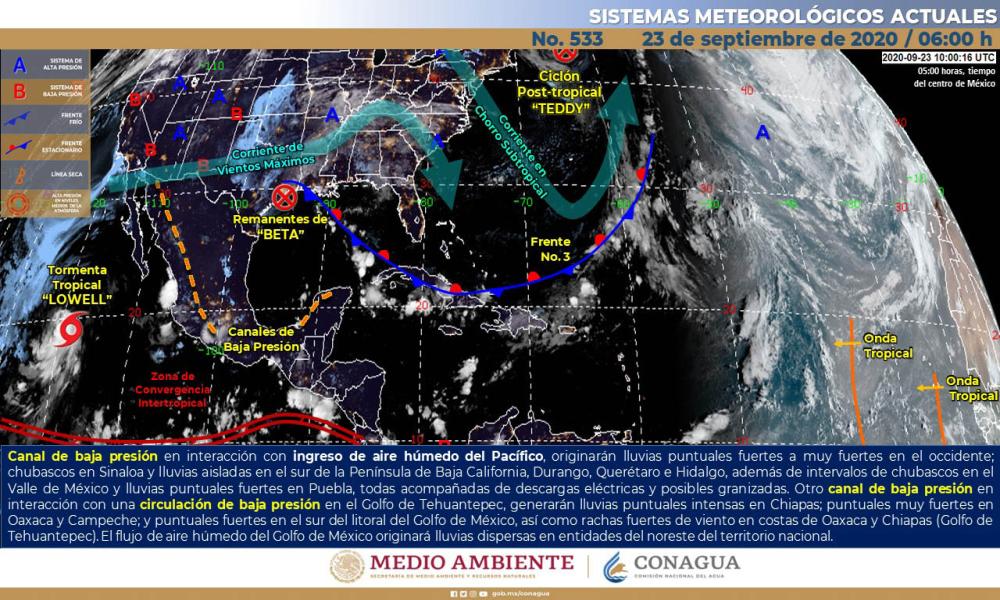 Seguirá lloviendo a lo largo de Bahía de Banderas