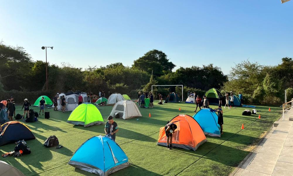 Desarrollan campamento de recreación físico-deportiva en apoyo a la formación estudiantil
