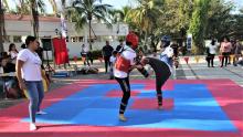 Estudiantes del CUCOsta ofrecen espectacular exhibición de Taekwodon